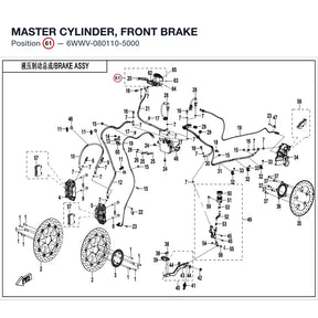 MASTER CYLINDER, FRONT BRAKE product image