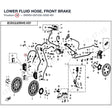 LOWER FLUID HOSE, FRONT BRAKE product image
