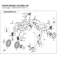FRONT BRAKE CALIPER, RH product image