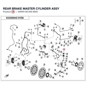 REAR BRAKE MASTER CYLINDER ASSY product image