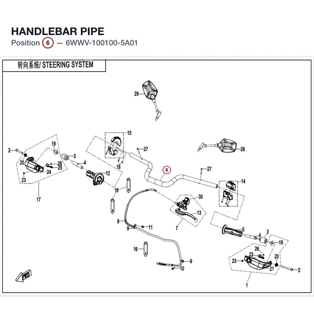 HANDLEBAR PIPE product image