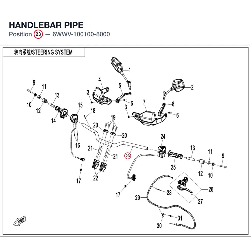 HANDLEBAR PIPE product image