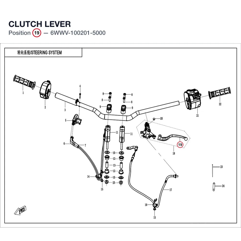 CLUTCH LEVER product image