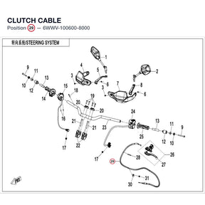 CLUTCH CABLE product image