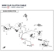 WIRE CLIP, CLUTCH CABLE product image