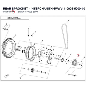 REAR SPROCKET product image