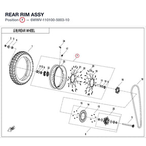 REAR RIM ASSY product image