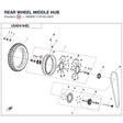 REAR WHEEL MIDDLE HUB product image