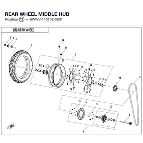 REAR WHEEL MIDDLE HUB product image