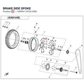 BRAKE SIDE SPOKE product image