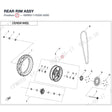 REAR RIM ASSY product image