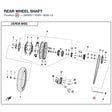 REAR WHEEL SHAFT product image