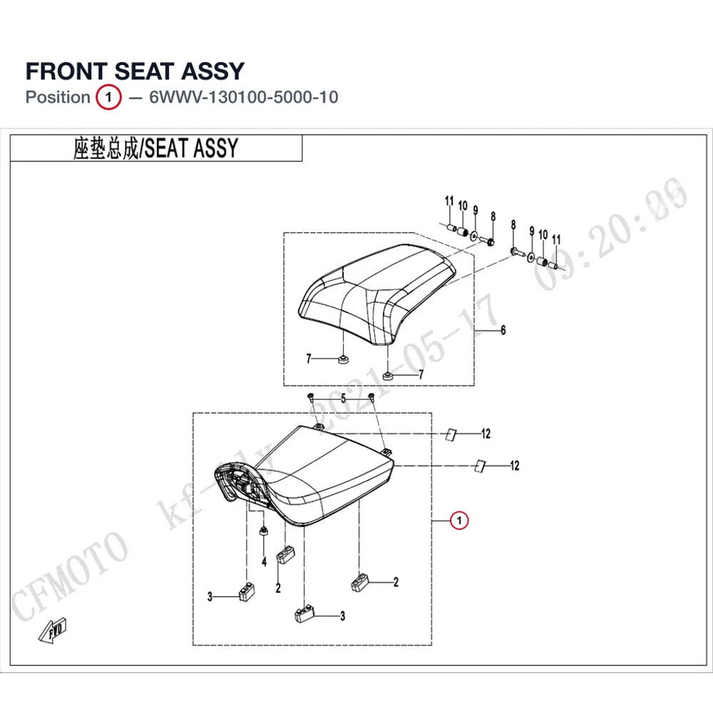 FRONT SEAT ASSY product image