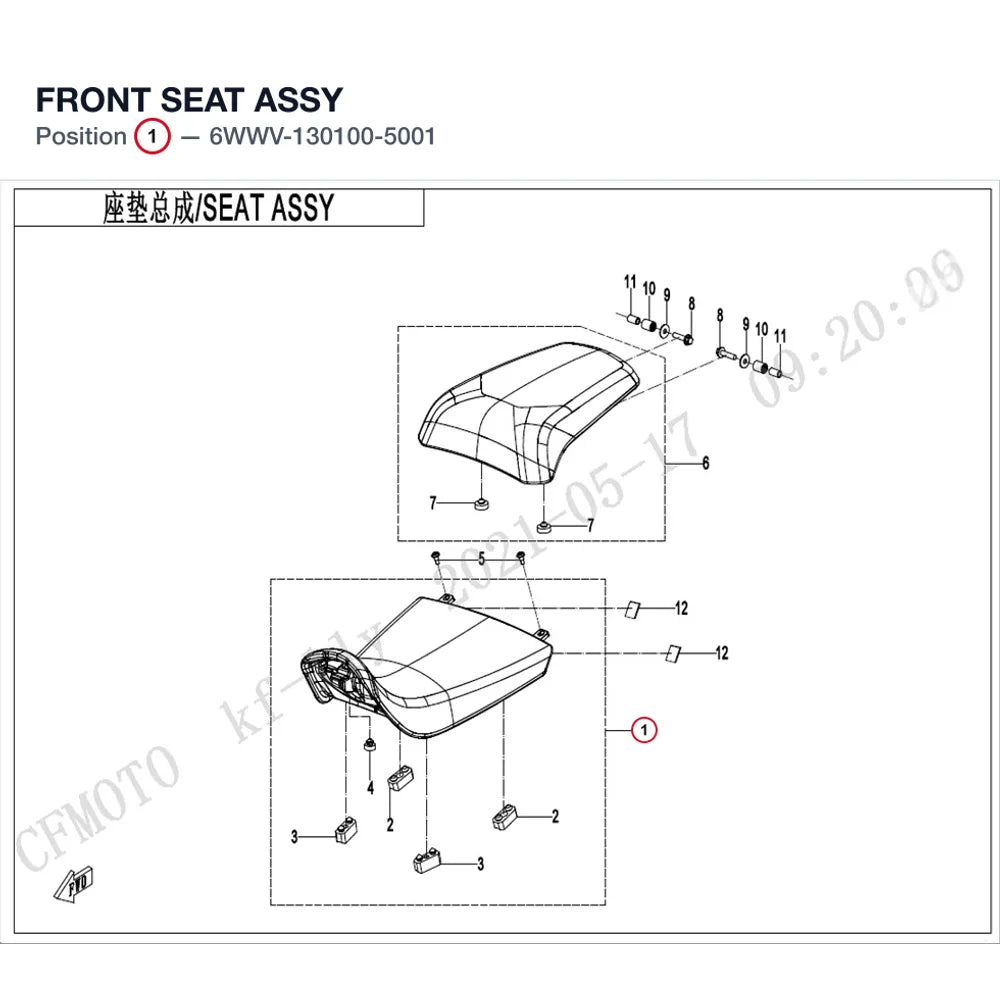 FRONT SEAT ASSY product image