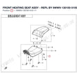 FRONT HEATING SEAT ASSY - REPL BY 6WWV-130100-5100-11 product image