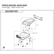 FRONT SPACER, REAR SEAT product image