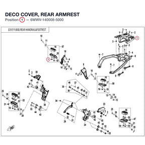 DECO COVER, REAR ARMREST product image