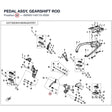 PEDAL ASSY, GEARSHIFT ROD product image