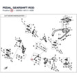 PEDAL, GEARSHIFT ROD product image