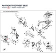 RH FRONT FOOTREST SEAT product image