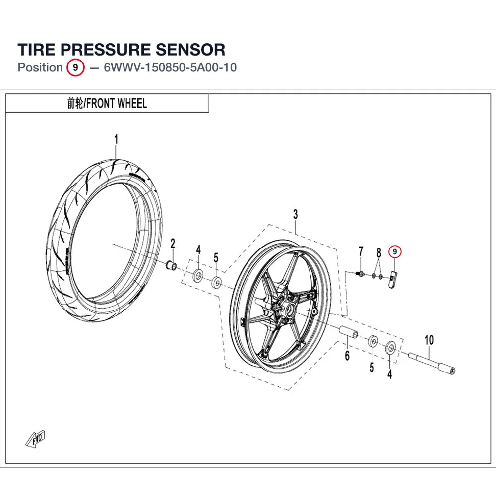 TIRE PRESSURE SENSOR product image