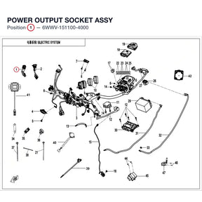 POWER OUTPUT SOCKET ASSY product image