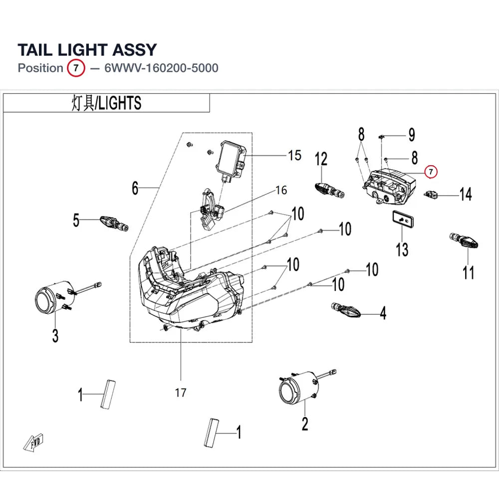 TAIL LIGHT ASSY product image