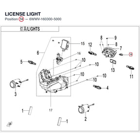 LICENSE LIGHT product image