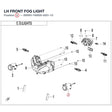 LH FRONT FOG LIGHT product image