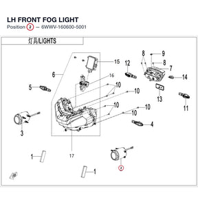 LH FRONT FOG LIGHT product image