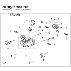 RH FRONT FOG LIGHT product image