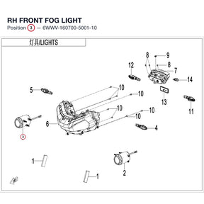 RH FRONT FOG LIGHT product image