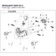 HEADLIGHT ASSY product image