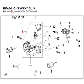 HEADLIGHT ASSY product image