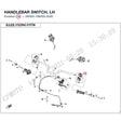 HANDLEBAR SWITCH, LH product image