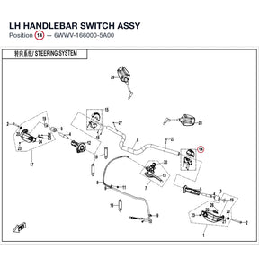 LH HANDLEBAR SWITCH ASSY product image