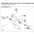HANDLEBAR SWITCH ASSY, RH product image
