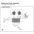 WATER INLET HOSE, RADIATOR product image