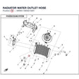 RADIATOR WATER OUTLET HOSE product image