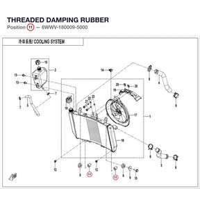 THREADED DAMPING RUBBER product image