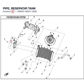 PIPE, RESERVOIR TANK product image
