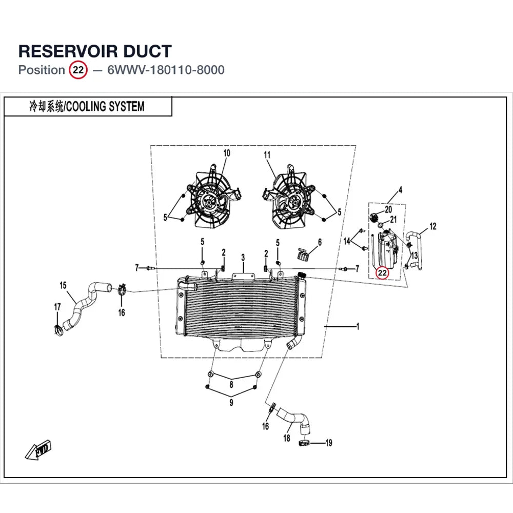RESERVOIR DUCT product image