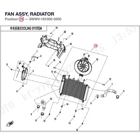 FAN ASSY, RADIATOR product image