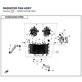 RADIATOR FAN ASSY product image