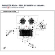 RADIATOR ASSY - REPL BY 6WWV-181100-8001 product image