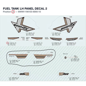 FUEL TANK LH PANEL DECAL 2 product image