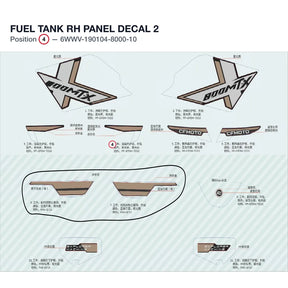 FUEL TANK RH PANEL DECAL 2 product image