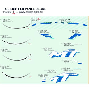 TAIL LIGHT LH PANEL DECAL product image