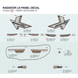 RADIATOR LH PANEL DECAL product image