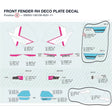 FRONT FENDER RH DECO PLATE DECAL product image